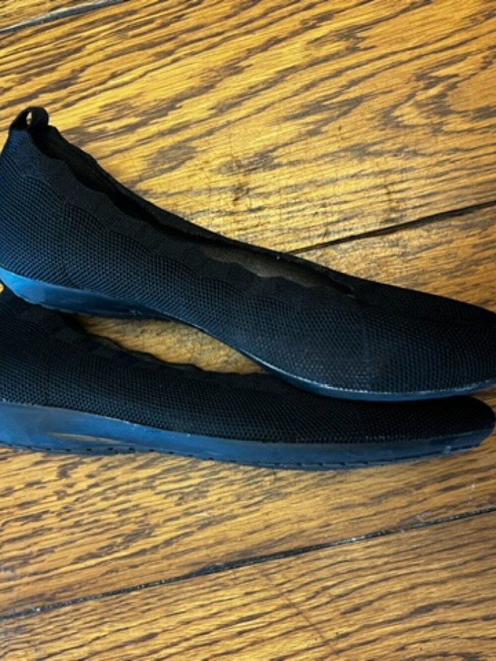 Women's London Fog Collection flat Shoe, Black, Size 7W, Textile upper, Ex Cond! - Picture 2 of 7